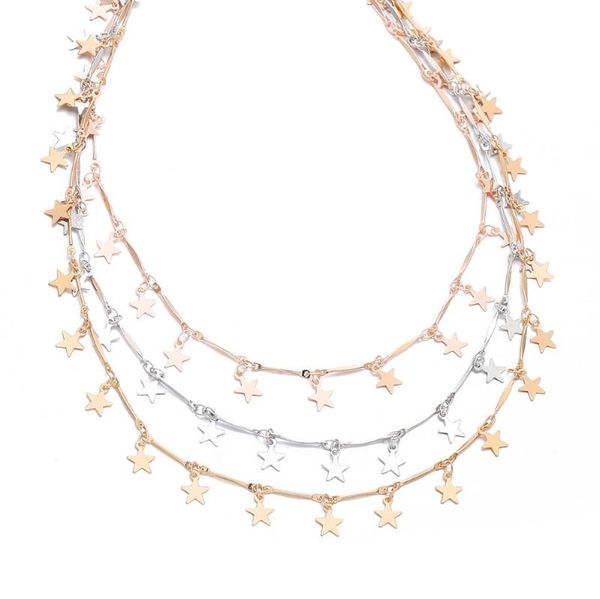 chokers boho sequins choker multilayer star necklace for women chain statement femme collier bijoux party jewelry 2021, Golden;silver
chokers boho sequins choker multilayer star necklace for women chain statement femme collier bijoux party jewelry 2021, Golden;silver