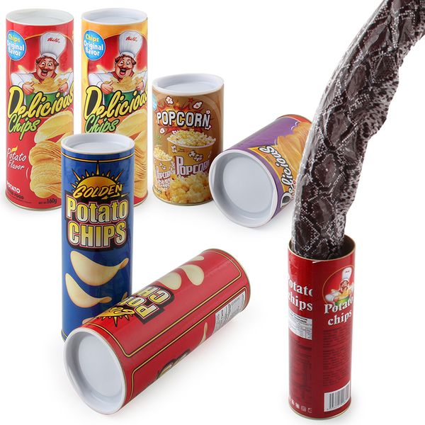 trick spoof gag toys prank toys potato chips barrels snake frightened friend creative birthday gift box
trick spoof gag toys prank toys potato chips barrels snake frightened friend creative birthday gift box