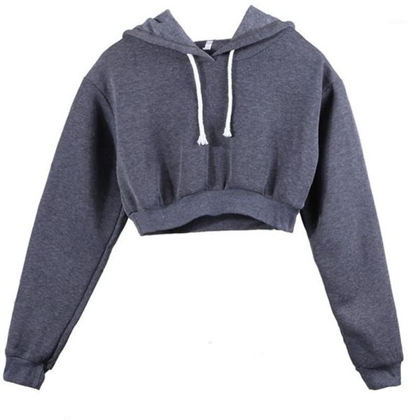 women solid hoodie sweatshirt jumper long sleeve cropped hoodie casual sport coat pullover sweatshirt female hooded jumper1, Black
women solid hoodie sweatshirt jumper long sleeve cropped hoodie casual sport coat pullover sweatshirt female hooded jumper1, Black