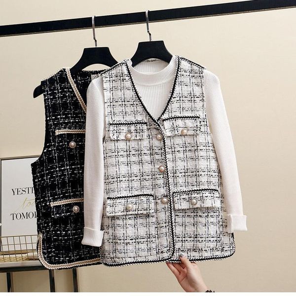 women's vest short section 2020 spring loose women's sleeveless jacket fashion slim coat female casual wild clothing1, Black;white
women's vest short section 2020 spring loose women's sleeveless jacket fashion slim coat female casual wild clothing1, Black;white
