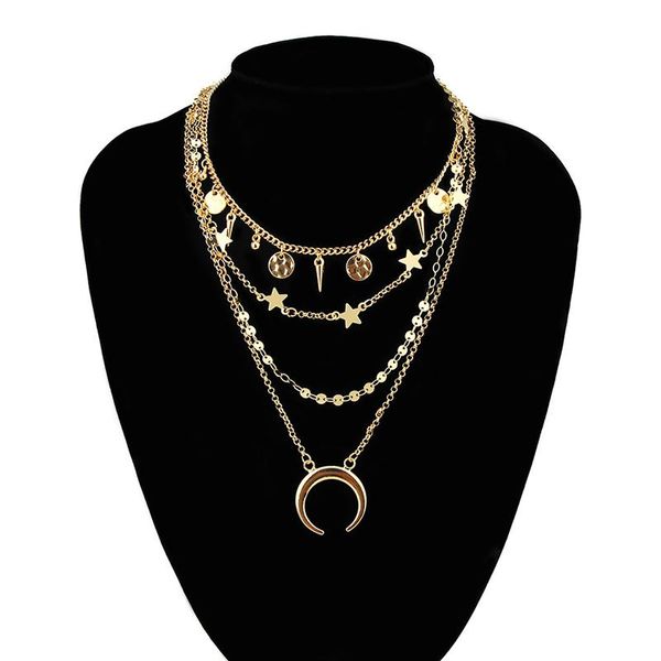 kolye direct selling trendy collares choker fashion layered necklace 2020 women new moon and stars jewelry popular metal coin, Golden;silver
kolye direct selling trendy collares choker fashion layered necklace 2020 women new moon and stars jewelry popular metal coin, Golden;silver
