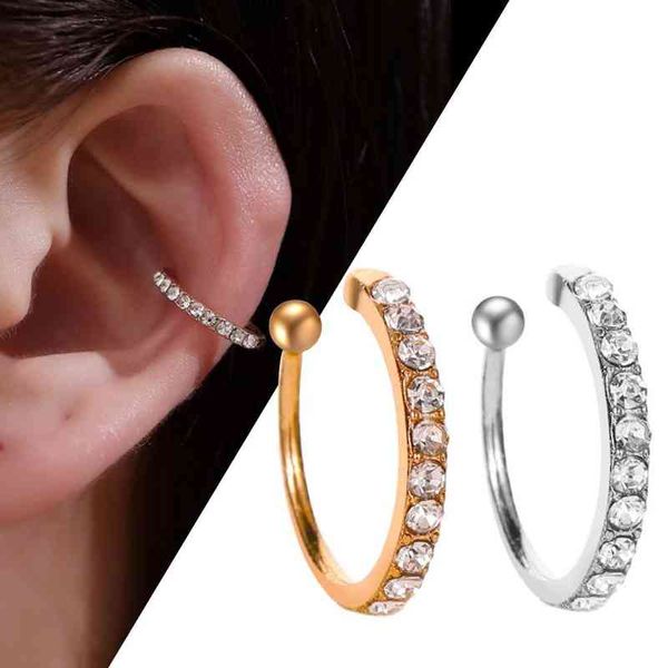 cartilage lady fake earring crystal zirconia cuff wrap clip on, Silver
cartilage lady fake earring crystal zirconia cuff wrap clip on, Silver