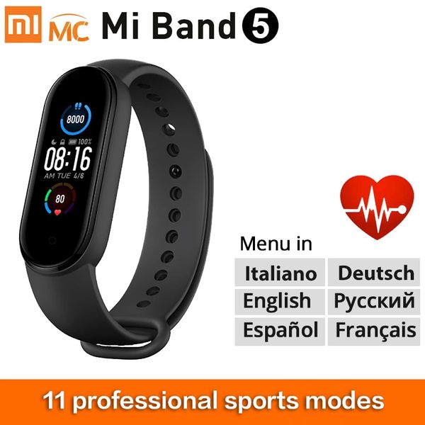 new xiaomi band 5 smart bracelet 1.1" dynamic color-display miband 5 wristband fitness tracker heart rate monitor smartband5
new xiaomi band 5 smart bracelet 1.1" dynamic color-display miband 5 wristband fitness tracker heart rate monitor smartband5