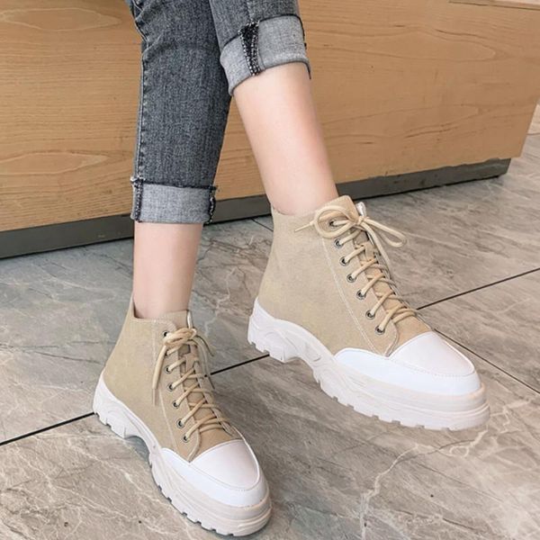 boots fanyuan lace up short size 29-43 fashion ankle round toe thick bottom flock outdoor casual female footwear, Black
boots fanyuan lace up short size 29-43 fashion ankle round toe thick bottom flock outdoor casual female footwear, Black