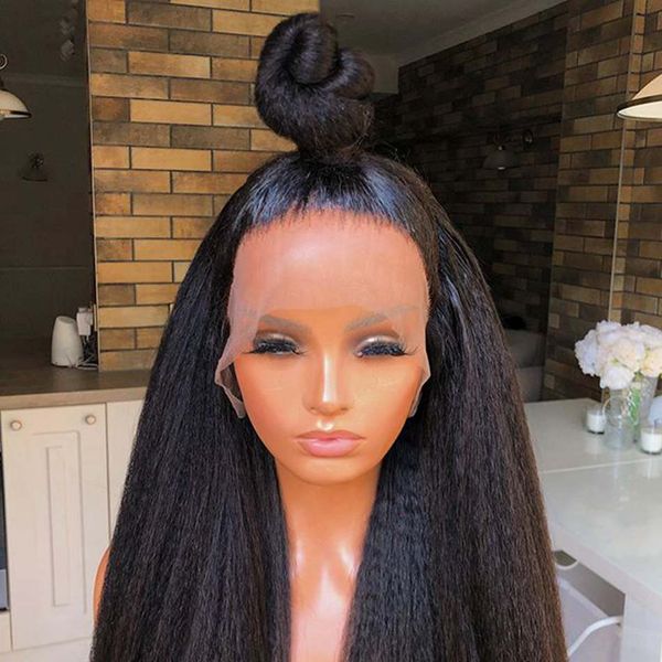 costume accessories glueless jet black colored silky straight synthetic lace front wig for black women high temperature bundles with closure, Silver
costume accessories glueless jet black colored silky straight synthetic lace front wig for black women high temperature bundles with closure, Silver