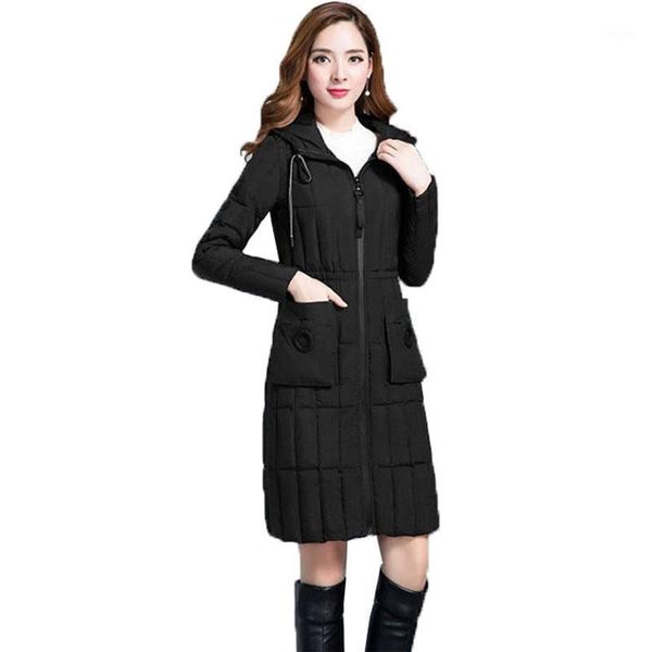 winter women jacket warm hooded down cotton parkas coat long plus size 5xl snow quilted slim edge lattice jackets outerwear a8461, Black
winter women jacket warm hooded down cotton parkas coat long plus size 5xl snow quilted slim edge lattice jackets outerwear a8461, Black