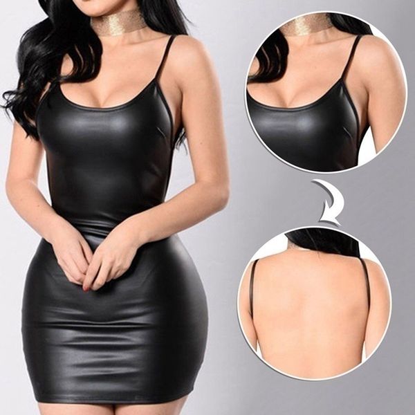2021 women latex dress v-neck summer clubwear black backless leather dresses cosplay fancy lingerie dress, Black;gray
2021 women latex dress v-neck summer clubwear black backless leather dresses cosplay fancy lingerie dress, Black;gray