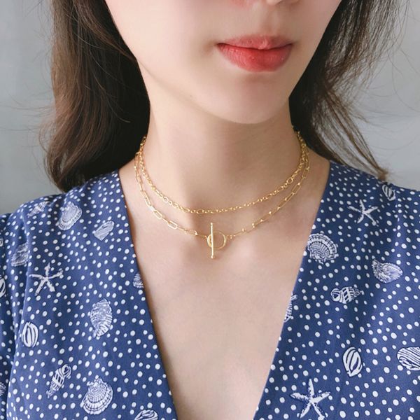 925 sterling silver figaro chain doule layer link chain necklaces with ot clasp gold choker necklace for women summer jewelry q0531
925 sterling silver figaro chain doule layer link chain necklaces with ot clasp gold choker necklace for women summer jewelry q0531