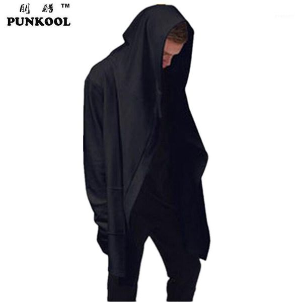 punkool european american style mens avant-garde hooded trench coat men full sleeve loose streetwear hip hop cloak outerwear1, Tan;black
punkool european american style mens avant-garde hooded trench coat men full sleeve loose streetwear hip hop cloak outerwear1, Tan;black