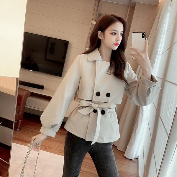 women's jackets leather coat female fall spring and autumn slim elegent overcoat waist loose french jacket 3484#, Black;brown
women's jackets leather coat female fall spring and autumn slim elegent overcoat waist loose french jacket 3484#, Black;brown