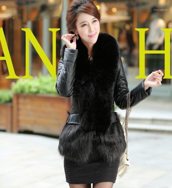 vetement winter women's faux fur coat pathwork leather fur outwear oversize fluffy fluffy slim with trim collar coat aw3211, Black
vetement winter women's faux fur coat pathwork leather fur outwear oversize fluffy fluffy slim with trim collar coat aw3211, Black
