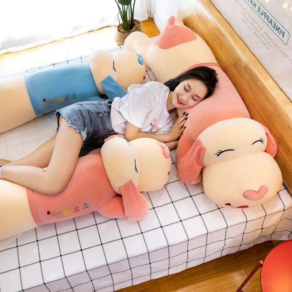 qpillow cuddly plush doll big dog sleeping cute child gift girl l