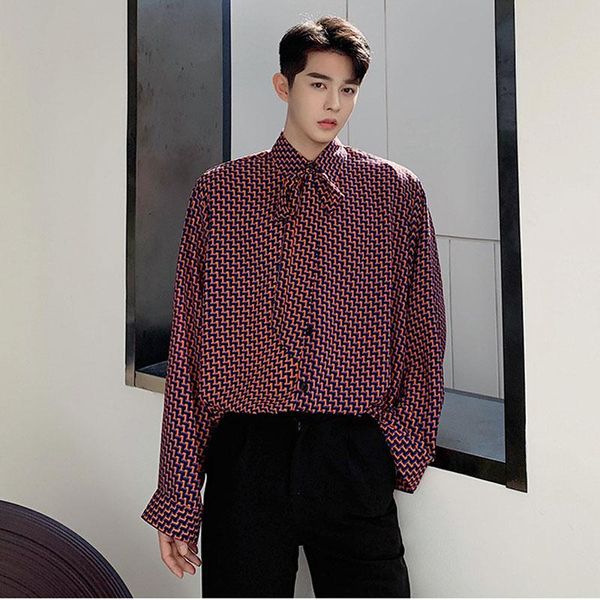 men's casual shirts men bow tie ribbon retro fashion long sleeve loose streetstyle male vintage 3d print dress stage clothing, White;black
men's casual shirts men bow tie ribbon retro fashion long sleeve loose streetstyle male vintage 3d print dress stage clothing, White;black