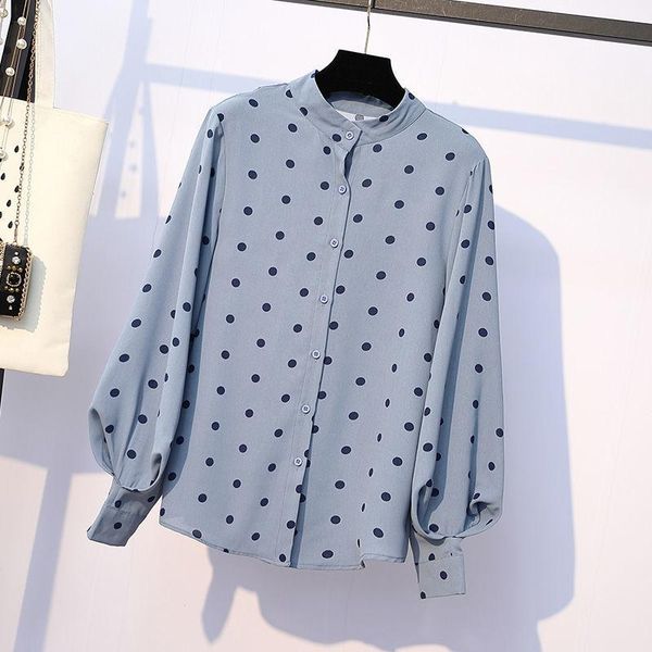 women's blouses & shirts 2021 autumn women long sleeve blusa polka dot shirt casual feminine elegant all-match camisas mujer blouse a9, White
women's blouses & shirts 2021 autumn women long sleeve blusa polka dot shirt casual feminine elegant all-match camisas mujer blouse a9, White