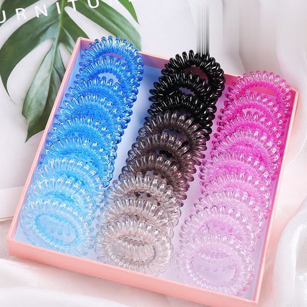 colorful spiral hair ties telephone wire line for women fashion elastic hair bands scrunchies accessories, Brown
colorful spiral hair ties telephone wire line for women fashion elastic hair bands scrunchies accessories, Brown