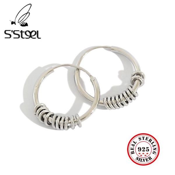hoop & huggie s'steel vintage korean earring real silver 925 aretes de mujer boucles d oreille femme 2021 womens earrings fine jewelry, Golden;silver
hoop & huggie s'steel vintage korean earring real silver 925 aretes de mujer boucles d oreille femme 2021 womens earrings fine jewelry, Golden;silver