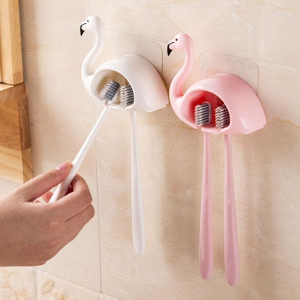 creative cartoon flamingo toothbrush holder hooks wall mounted suction cup 2 position brush stand shelves bathroom rack tools
creative cartoon flamingo toothbrush holder hooks wall mounted suction cup 2 position brush stand shelves bathroom rack tools
