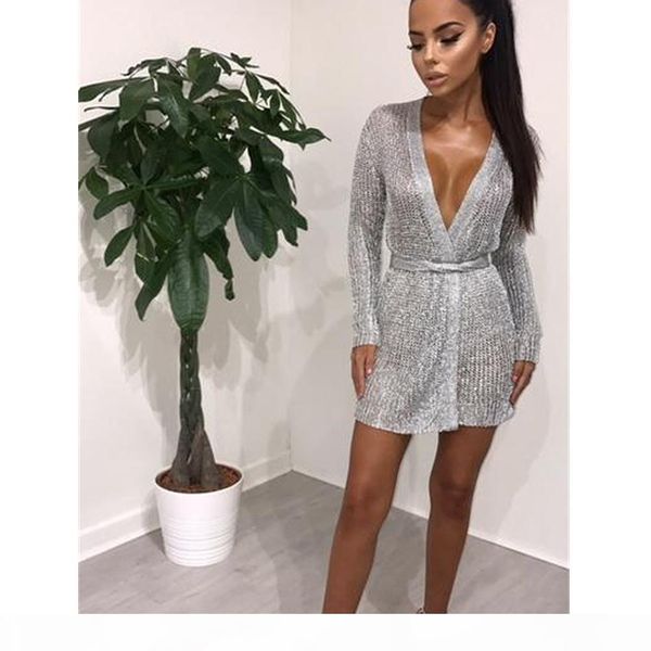 deep v neck mesh beach dress long sleeve cardigan style waist tie summer dress women club metal texture mini party dresses, White;black
deep v neck mesh beach dress long sleeve cardigan style waist tie summer dress women club metal texture mini party dresses, White;black