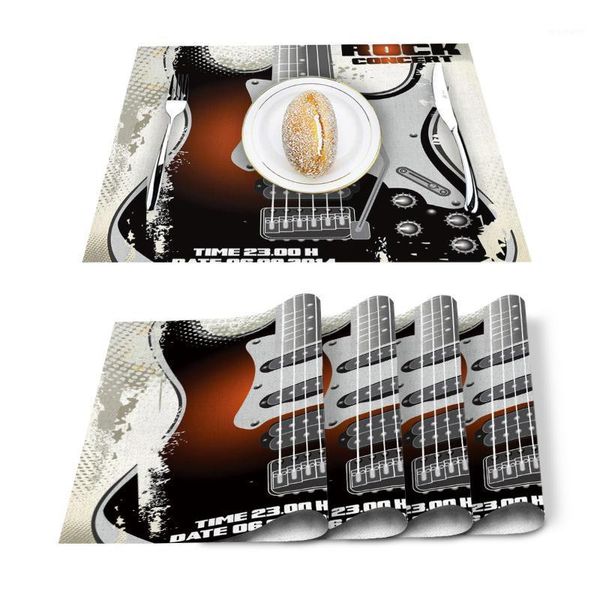 table runner 4/6 pcs placemat mat rock music guitar printed for tables heat-insulation linen cotton kitchen dining pads placemats set1
table runner 4/6 pcs placemat mat rock music guitar printed for tables heat-insulation linen cotton kitchen dining pads placemats set1