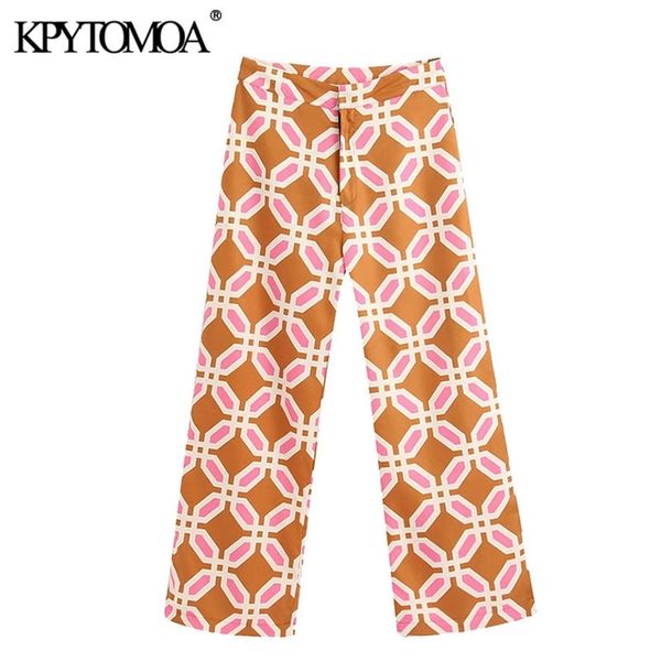 kpytomoa women chic fashion geometric print pants vintage zipper fly side pockets female ankle trousers pantalones mujer 201228, Black;white
kpytomoa women chic fashion geometric print pants vintage zipper fly side pockets female ankle trousers pantalones mujer 201228, Black;white