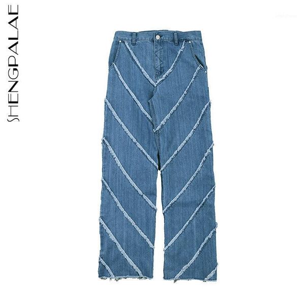 shengpalae edging jeans women's autumn / winter 2020 new high waist retro blue wide leg straight cowboy pants trousers 5a10231
shengpalae edging jeans women's autumn / winter 2020 new high waist retro blue wide leg straight cowboy pants trousers 5a10231