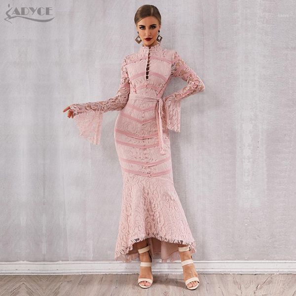 adyce 2020 new winter women bandage dress pink black lace long sleeve mermaid maxi club dress celebrity party vestido1, Black;gray
adyce 2020 new winter women bandage dress pink black lace long sleeve mermaid maxi club dress celebrity party vestido1, Black;gray