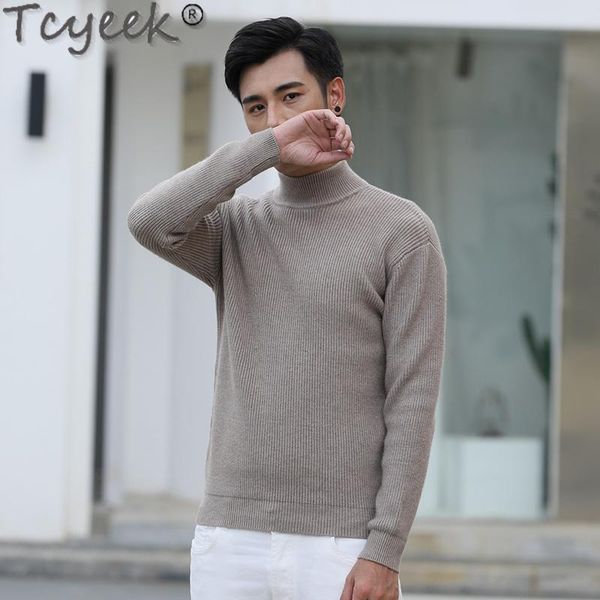tcyeek 2020 men's sweater korean style turtleneck men long sleeve knitted sweater warm autumn winter mens clothes pull homme 504, White;black
tcyeek 2020 men's sweater korean style turtleneck men long sleeve knitted sweater warm autumn winter mens clothes pull homme 504, White;black