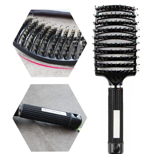 pro salon hair brush hairstyle brushe multifunction curved shape hair comb hairdressing massage co wmtdko, Silver
pro salon hair brush hairstyle brushe multifunction curved shape hair comb hairdressing massage co wmtdko, Silver