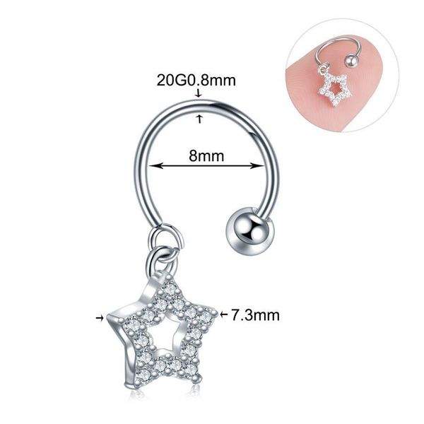1 шт. сталь diy 9styles cz gem подвеска houncle hoop chaont chartage серьги helix trangus rook lobe ear pirecing мода женщины ювелирные изде, Silver
1 шт. сталь diy 9styles cz gem подвеска houncle hoop chaont chartage серьги helix trangus rook lobe ear pirecing мода женщины ювелирные изде, Silver