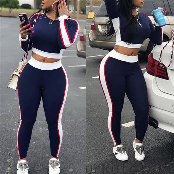 fufucaillm women autumn casual tracksuit pollover sweatshirt slim striped patchwork pants 2pcs set high quality, Gray
fufucaillm women autumn casual tracksuit pollover sweatshirt slim striped patchwork pants 2pcs set high quality, Gray