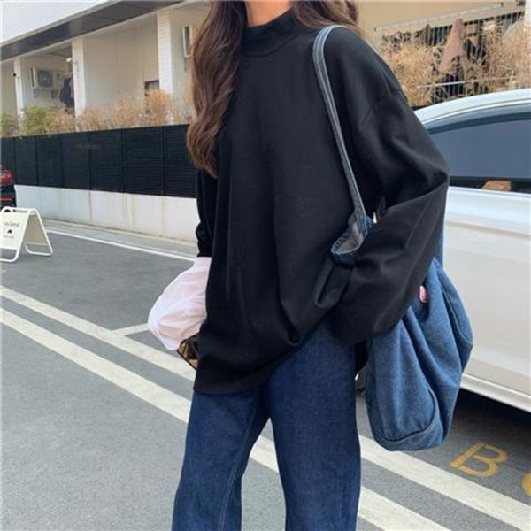 efhxp collar plush with t-shirt long sleeve half t-shirt ins fashionable black 2020 women's coat high new wear style spring foreign s, White
efhxp collar plush with t-shirt long sleeve half t-shirt ins fashionable black 2020 women's coat high new wear style spring foreign s, White