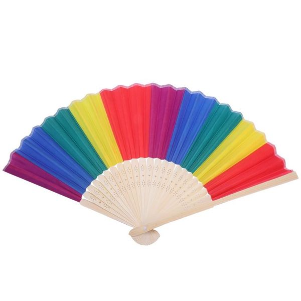 new 7-inch bamboo rainbow fan folding summer accessory for dance decoration wedding birthday party gift memory rainbow
new 7-inch bamboo rainbow fan folding summer accessory for dance decoration wedding birthday party gift memory rainbow