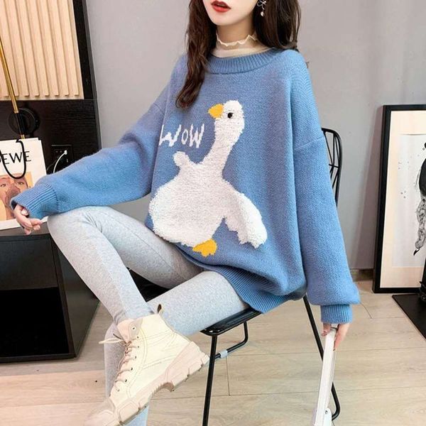 1women's loose korean version wear lazy pullover sweater autumn winter 2020 new cute knitwear8uy, White;black
1women's loose korean version wear lazy pullover sweater autumn winter 2020 new cute knitwear8uy, White;black
