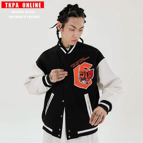 za1ui hop street baseball baseball jacket men's and women's autumn and winter new plush stitching contrast color hip tkpa sports j, Black
za1ui hop street baseball baseball jacket men's and women's autumn and winter new plush stitching contrast color hip tkpa sports j, Black