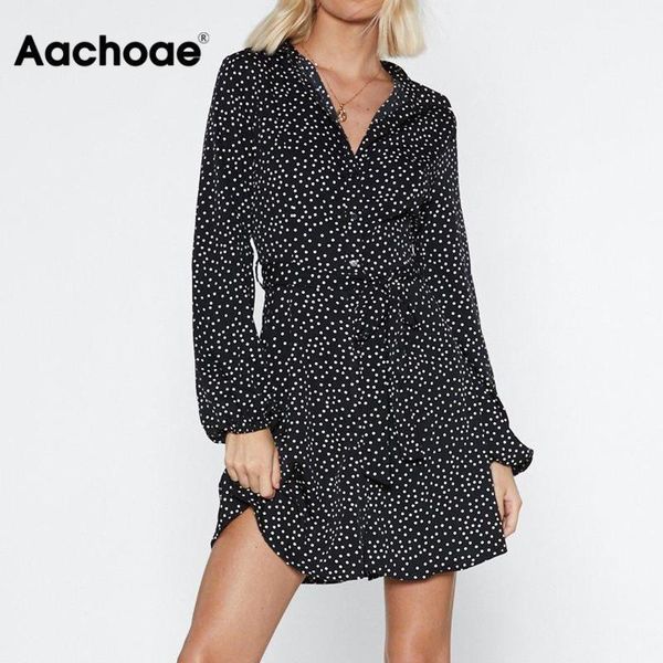 aachoae polka dot dress 2020 women summer beach dress long sleeve office ladies shirt bandage party dress vestidos de fiesta y200828, Black;gray
aachoae polka dot dress 2020 women summer beach dress long sleeve office ladies shirt bandage party dress vestidos de fiesta y200828, Black;gray