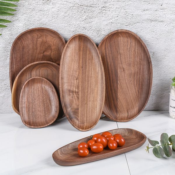 2021 new irregular oval black walnut wooden food fruit candy sushi saucer tea trays dessert dinner beef lamb plates storage 4ggv
2021 new irregular oval black walnut wooden food fruit candy sushi saucer tea trays dessert dinner beef lamb plates storage 4ggv