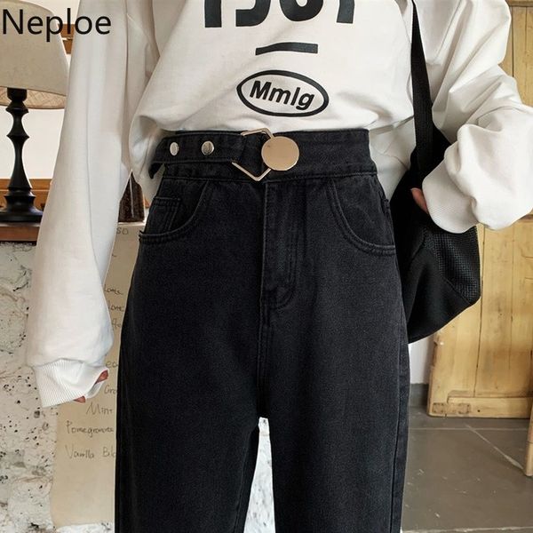 neploe high waist jeans women spring 2020 solid zipper fly button ladies trousers loose korean pockets wide leg pants 1a005 1017, Blue
neploe high waist jeans women spring 2020 solid zipper fly button ladies trousers loose korean pockets wide leg pants 1a005 1017, Blue