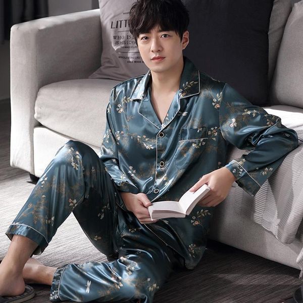 men's sleepwear mens pajamas for silk pijamas meryl satin male suit home clothing clothes pigama pyjamas set, Black;brown
men's sleepwear mens pajamas for silk pijamas meryl satin male suit home clothing clothes pigama pyjamas set, Black;brown