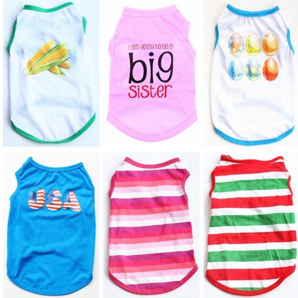 cute printed summer pets tshirt puppy dog clothes pet cat vest cotton t shirt pug apparel costumes dog clothes for small dogs1
cute printed summer pets tshirt puppy dog clothes pet cat vest cotton t shirt pug apparel costumes dog clothes for small dogs1