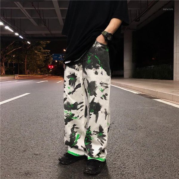 splash ink graffiti jeans for men high street hip hop casual loose straight denim trousers male vintage wide leg jeans pants1, Blue
splash ink graffiti jeans for men high street hip hop casual loose straight denim trousers male vintage wide leg jeans pants1, Blue