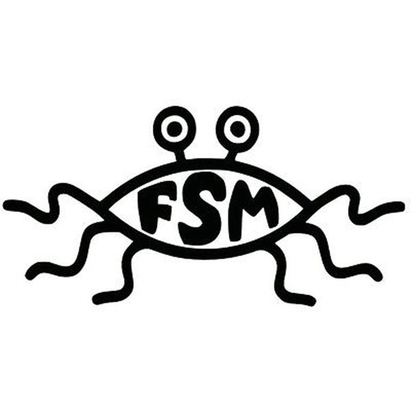 13.3x6.6cm fsm flying spaghetti monster funny car stickers vinyl decal black/silver s8-0303
13.3x6.6cm fsm flying spaghetti monster funny car stickers vinyl decal black/silver s8-0303