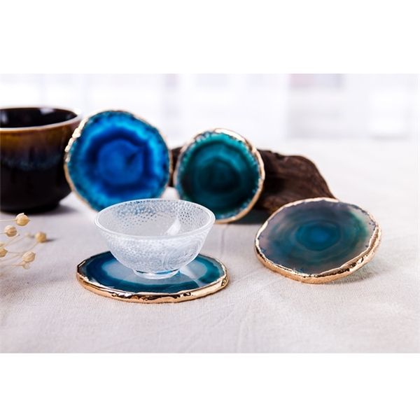 agate slice blue agate coaster teacup tray decorative design stone coaster gold/silver edges home decor gemstone coaster c1212
agate slice blue agate coaster teacup tray decorative design stone coaster gold/silver edges home decor gemstone coaster c1212