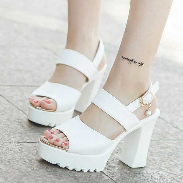 35-40 size summer women shoes 9cm-10cm heel height open toe women sandals square heel pearl sandal peep-toe platform lady shoe1, Black
35-40 size summer women shoes 9cm-10cm heel height open toe women sandals square heel pearl sandal peep-toe platform lady shoe1, Black