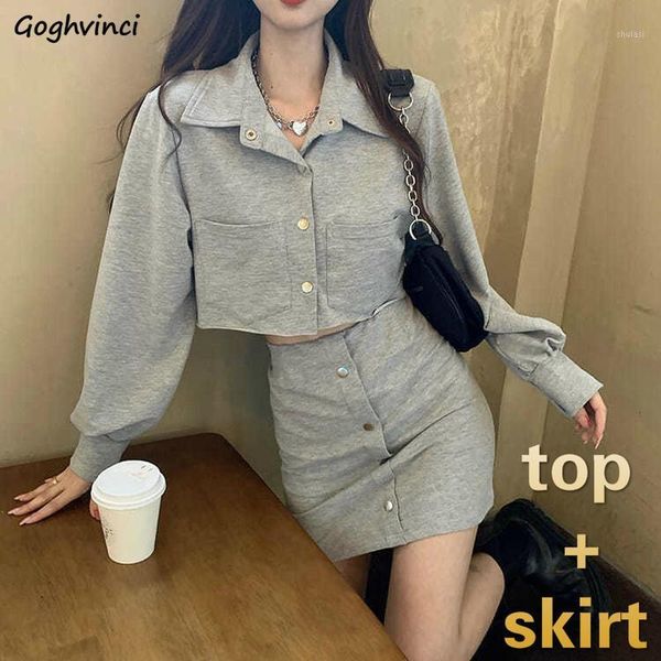 women sets long lantern sleeve crop and mini skirt solid sweet office female leisure chic outwear elegant trendy new1, Gray
women sets long lantern sleeve crop and mini skirt solid sweet office female leisure chic outwear elegant trendy new1, Gray