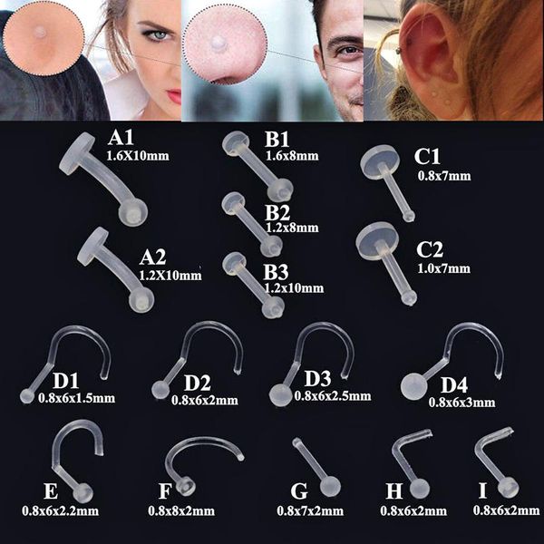 bioplast flexible nose lip stud flexible push fit labret retainer cartilage tragus helix earring eyebrow belly ring piercing q sqcgpd, Silver
bioplast flexible nose lip stud flexible push fit labret retainer cartilage tragus helix earring eyebrow belly ring piercing q sqcgpd, Silver