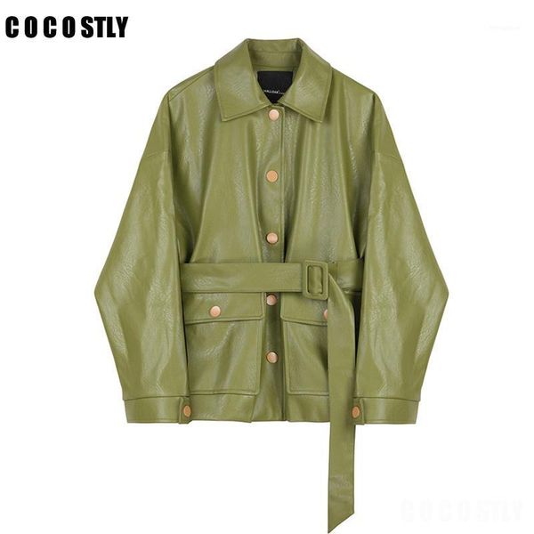 autumn winter jacket green faux leather jacket women single breasted drawstring long sleeve korean style pu leather jackets1, Black
autumn winter jacket green faux leather jacket women single breasted drawstring long sleeve korean style pu leather jackets1, Black