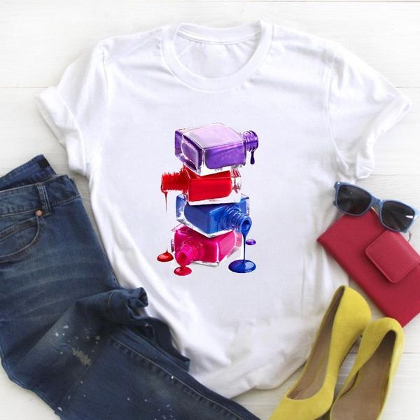 women 3d fingernail printed elegant cute trend ladies summer t tee female shirt clothes tshirt womens graphic t-shirt, White
women 3d fingernail printed elegant cute trend ladies summer t tee female shirt clothes tshirt womens graphic t-shirt, White