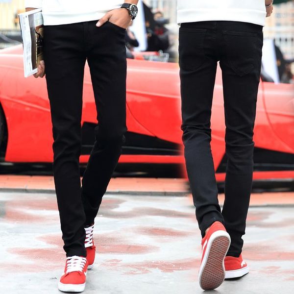black jeans men slim fashion business mens cowboy trousers cotton small elastic comfortable men jeans size 27-361, Blue 
black jeans men slim fashion business mens cowboy trousers cotton small elastic comfortable men jeans size 27-361, Blue
