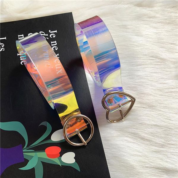 new laser invisible women geometric heart belt clear waist belt metal buckle porous belts for women waistband, Black;brown
new laser invisible women geometric heart belt clear waist belt metal buckle porous belts for women waistband, Black;brown
