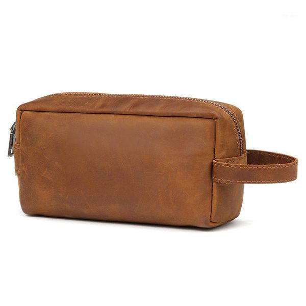 fashionable genuine leather wash bag retro men's bag multifunctional hand neutral storage1
fashionable genuine leather wash bag retro men's bag multifunctional hand neutral storage1